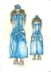 DENIM WORK GIRL "2008"